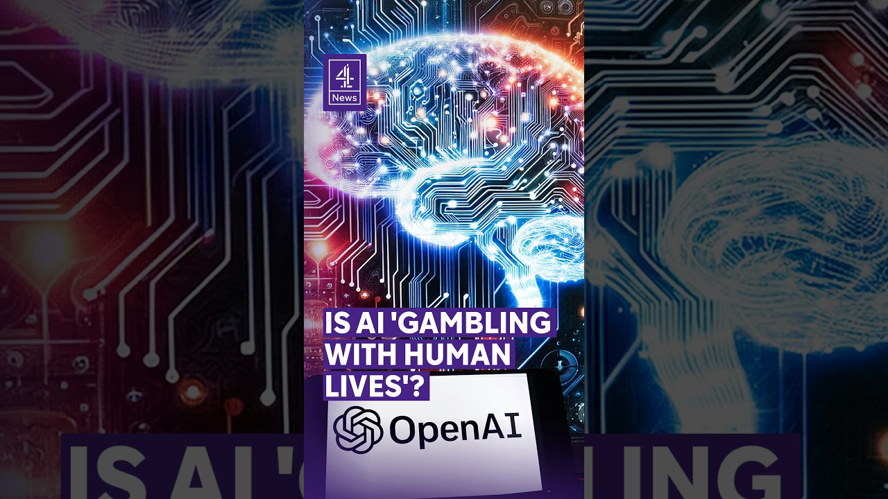 Is AI 'gambling with human lives'? #OpenAI #AI #Technology #WorldNews #Channel4News