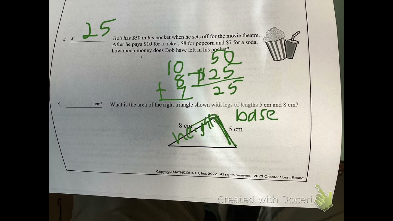 Mathcounts Chapter 2023 Sprint 1-10