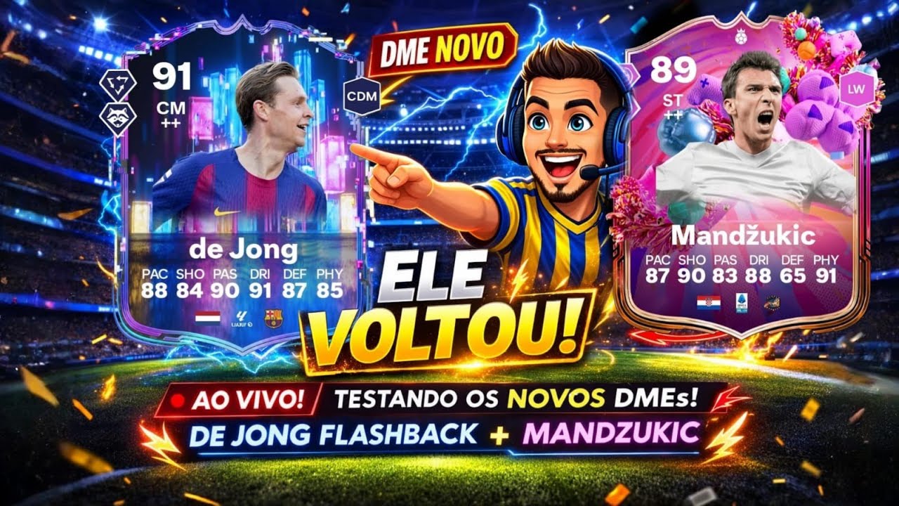  🔥 GAMEPLAY DE JONG FLASHBACK + MANDZUKIC | FUT BIRTHDAY