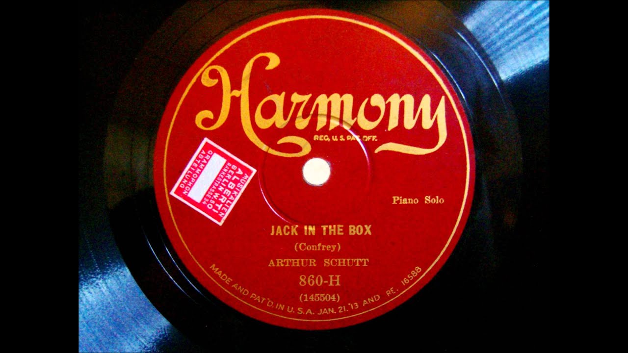 Ragtime - Arthur Schutt, Piano - Jack in the Box - comp. Zez Confrey 1927
