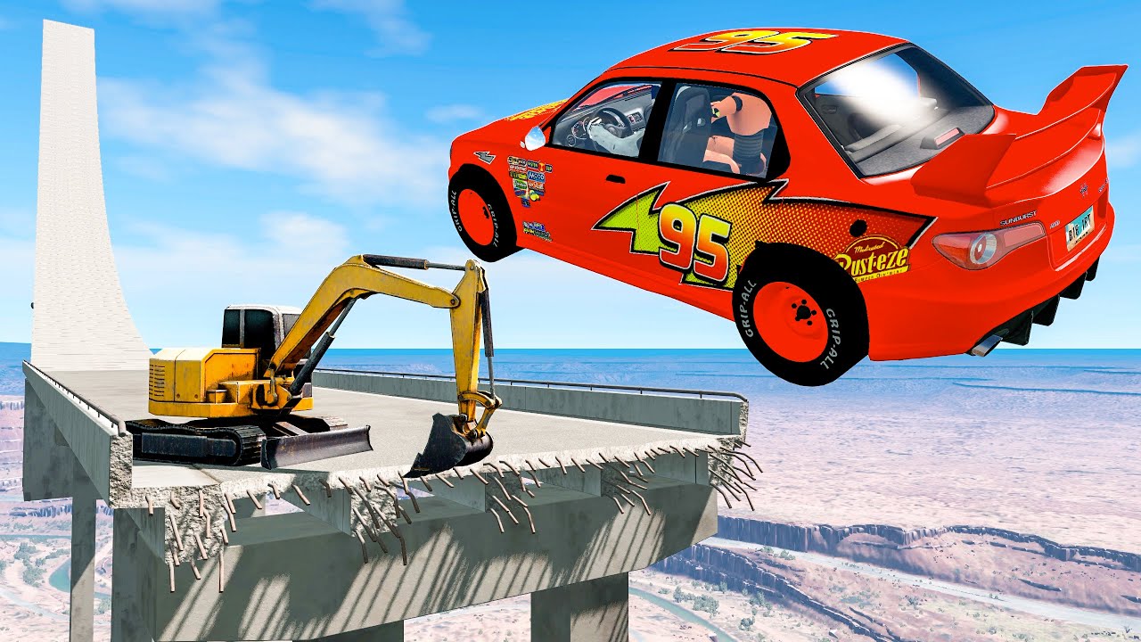 Jumping & Crashing Down Random Cars | BeamNG Drive Gameplay #35 | Live Stream Good Cat