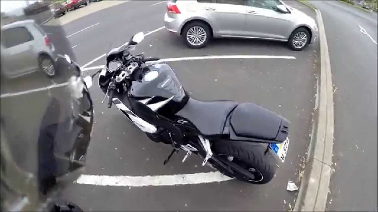 CBR 1000 RR CRASH , Brandnew GoPro Hero 3+ destroyed