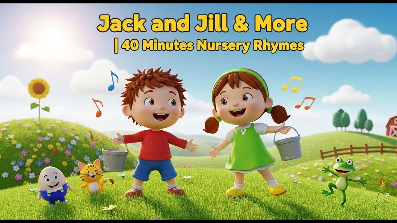 Jack and Jill & More | 40-Minute Nursery Rhymes Collection | Super Kids Songs