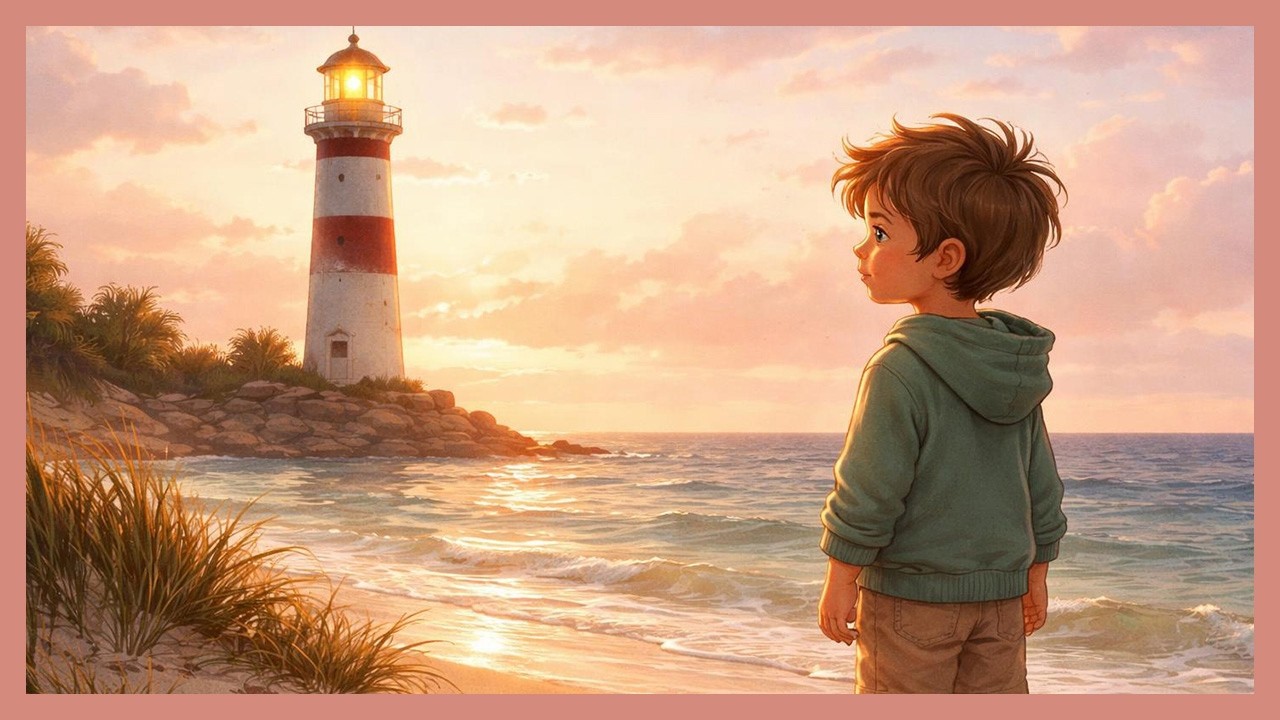 Der kleine Leuchtturm – Fantasiereise für Kinder zum Malen