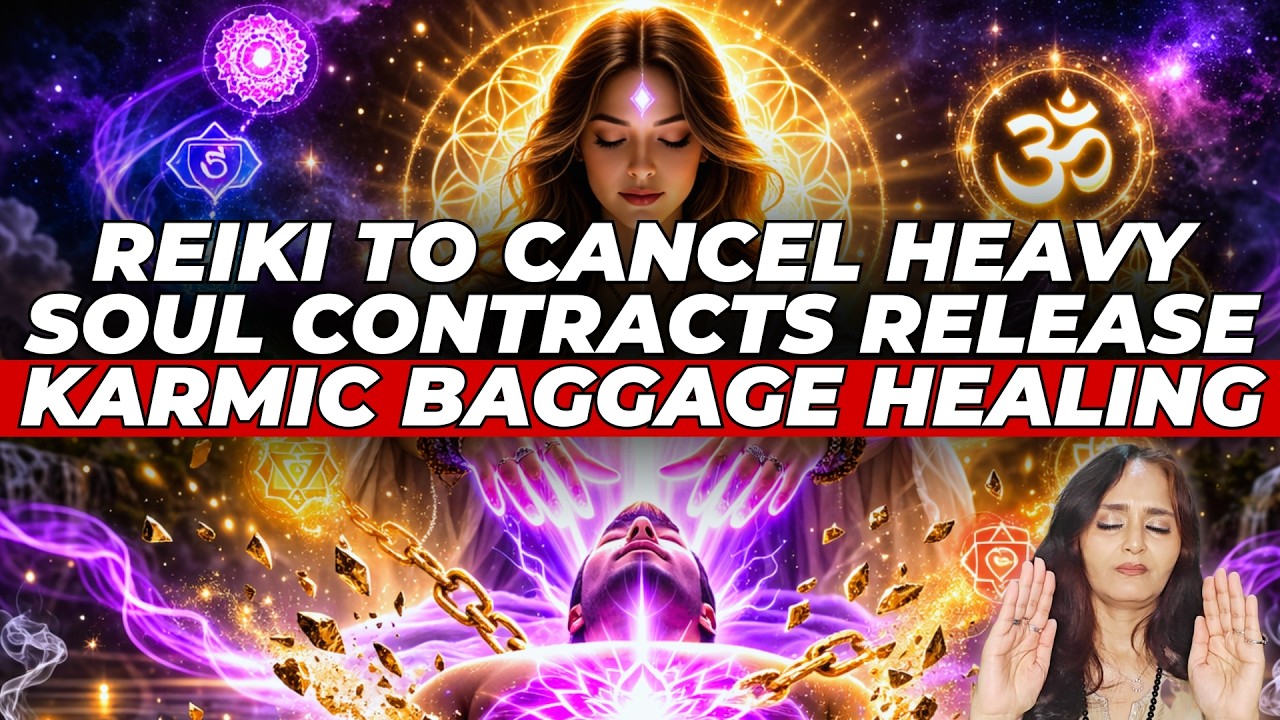 Reiki to Cancel ❌ ❌ Heavy Soul Contracts🧿✂️✂️Release Karmic baggage healing⚕️⚕️⚛️💜🙏