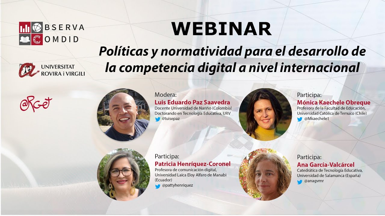 Políticas y normatividad para el desarrollo de la competencia digital a nivel internacional