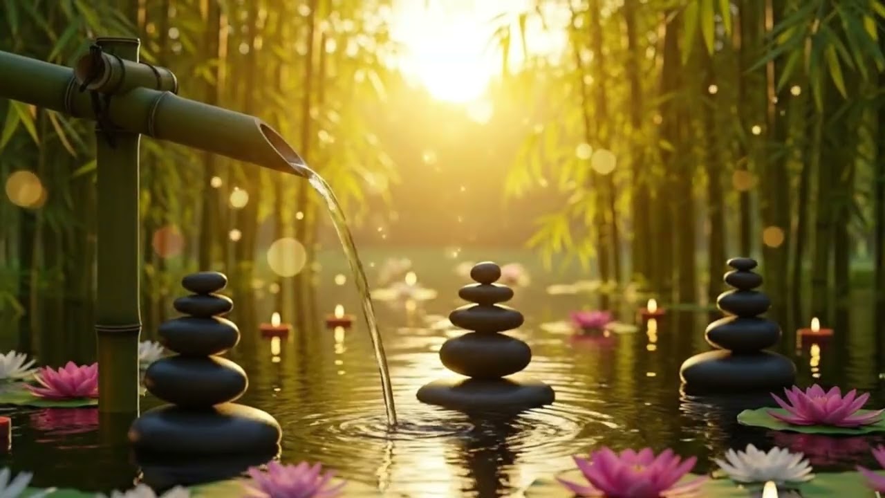 Deep Sleep in 3 Minutes 🌿🪷 Lotus & Bamboo Water