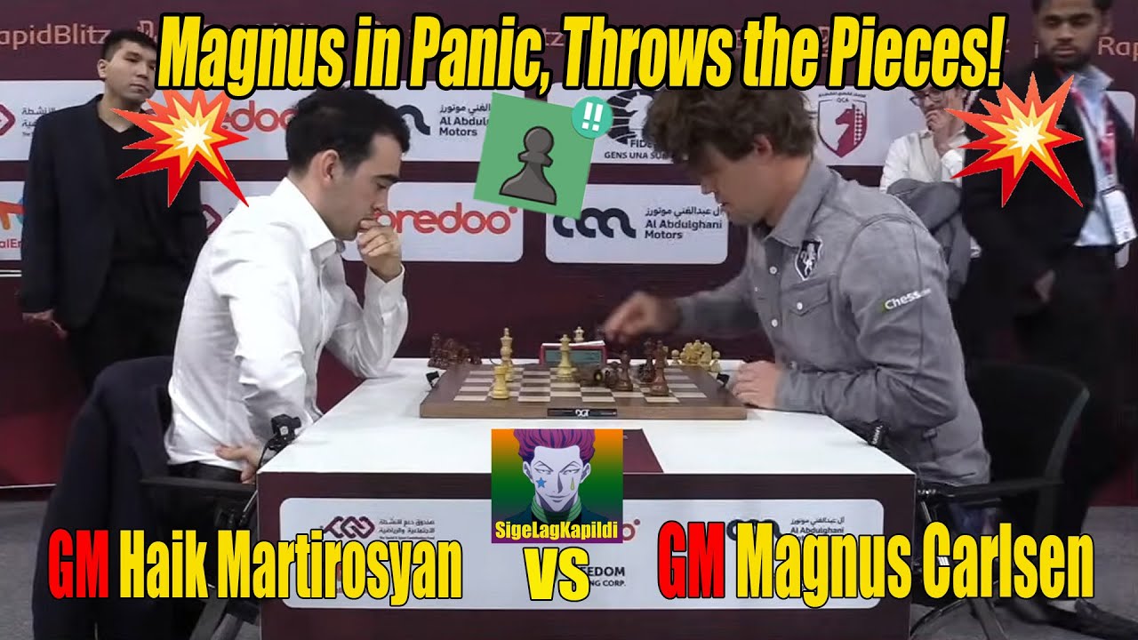 Magnus Carlsen vs Haik Martirosyan | FIDE Blitz Championship – Round 14