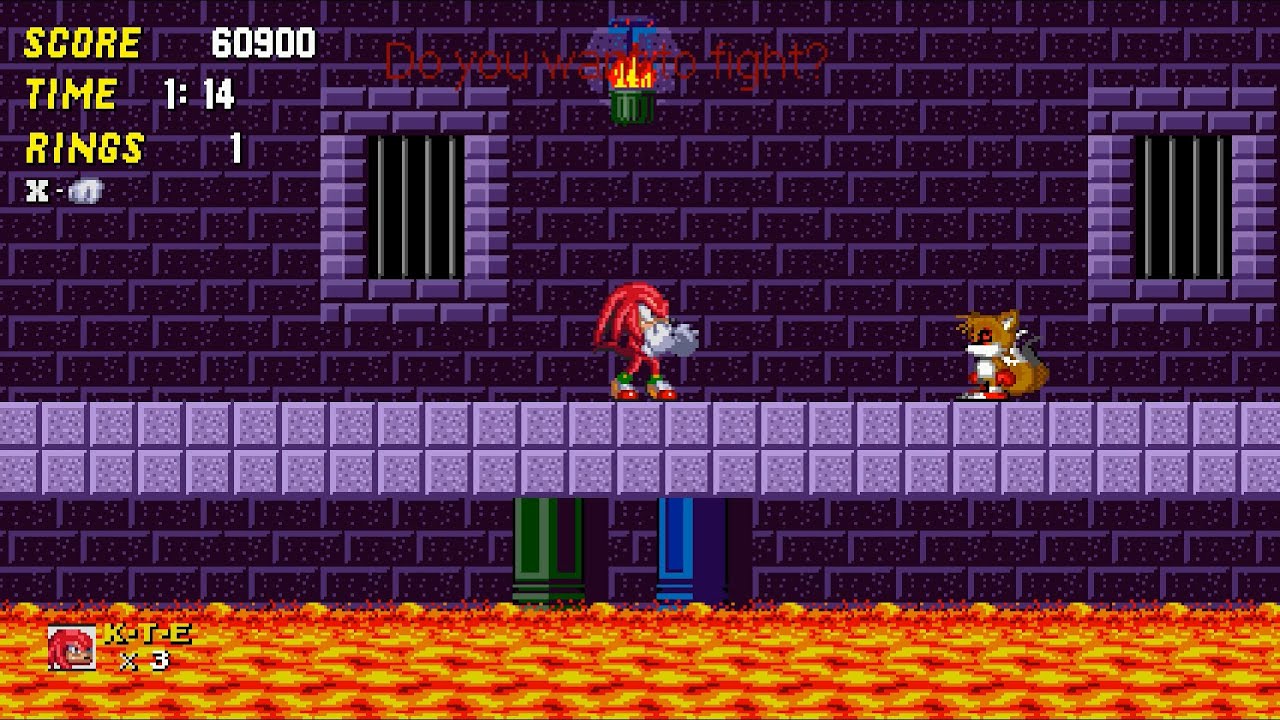 Tails.EXE Corruption Protocol Knuckles Demo #walkthrough  (Boss so hard Stage Knuckles)