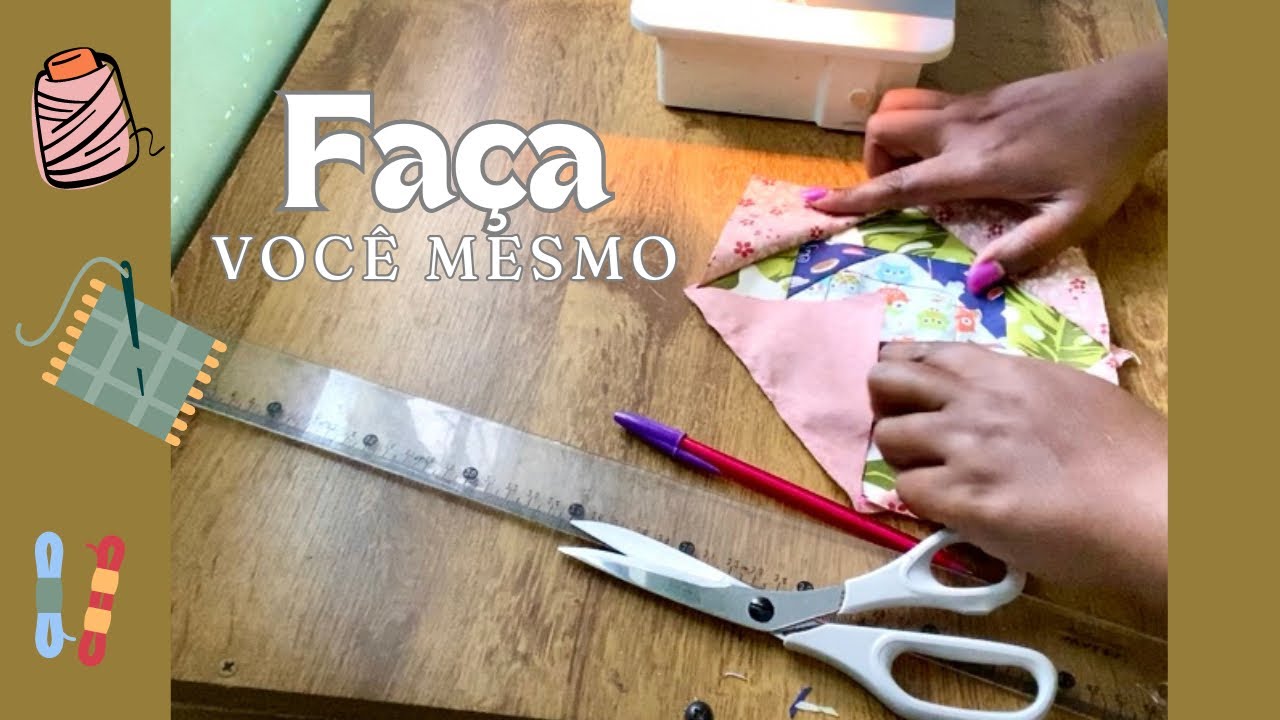 Patchwork &ndash; Como costurar um quadrado rapidamente 🤩🤩DICA PARA INICIANTE #patchwork #diy