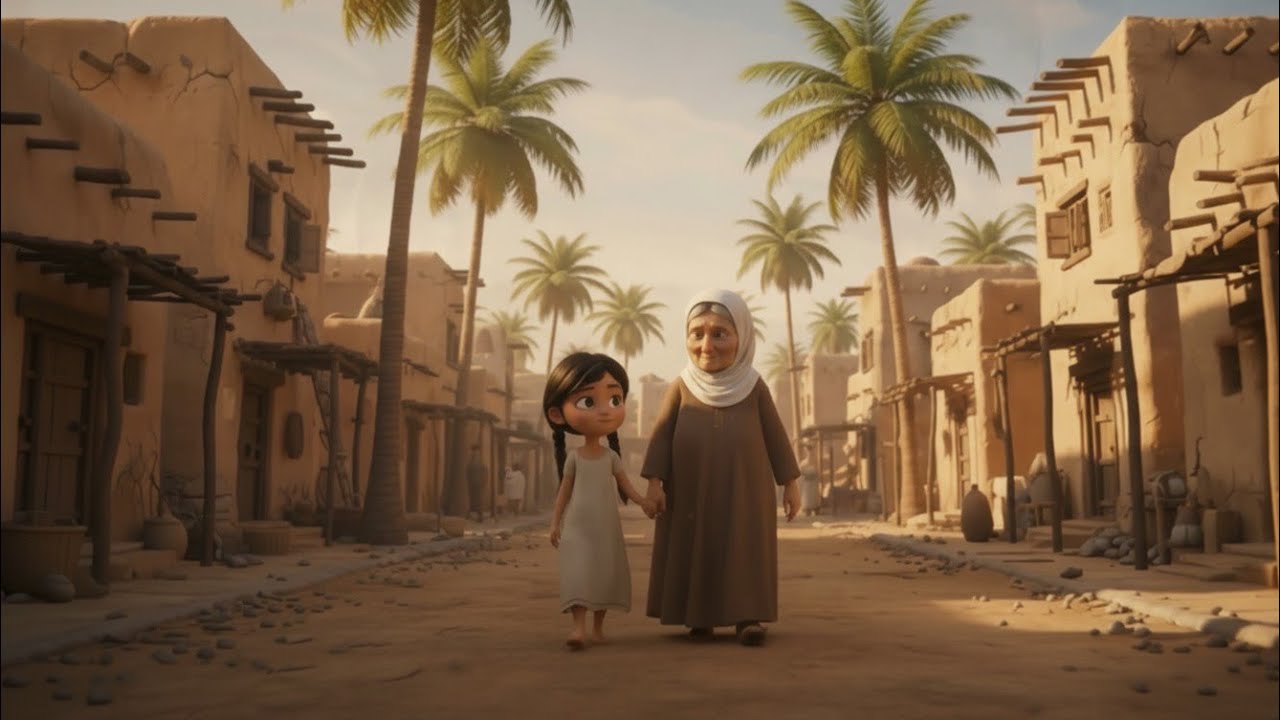 مريم والسوق العتيق… زمن الطيبين 🌾#قصص_أطفال #cartoon 