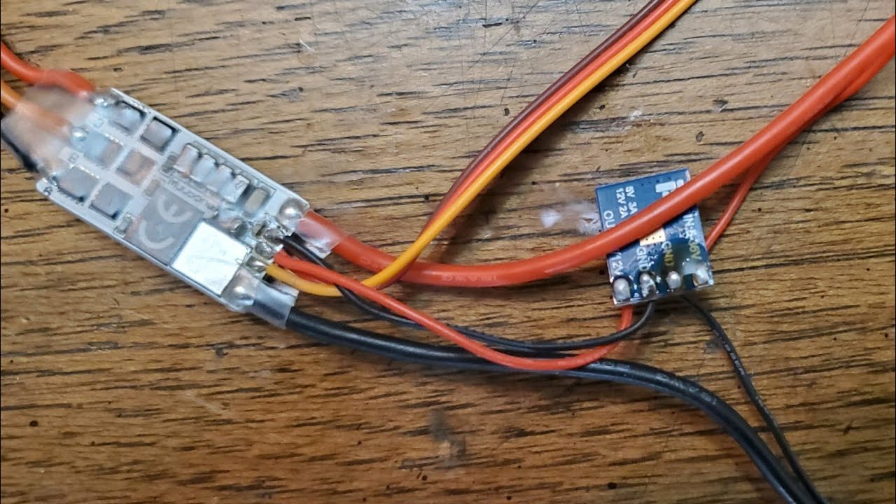 Installing an external BEC on a brushless speed controller for fixed wing and free flight