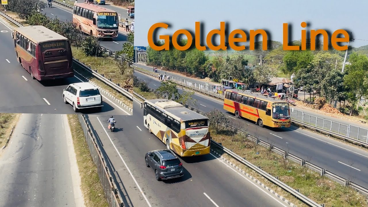 Golden Line the most popular transport of Faridpur | real bus video 