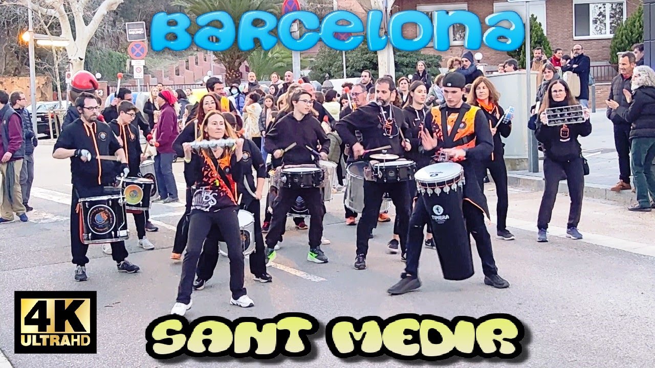 Sant Medir Sarria - La Fiesta de los Caramelos en Barcelona 2024 Spain 4K