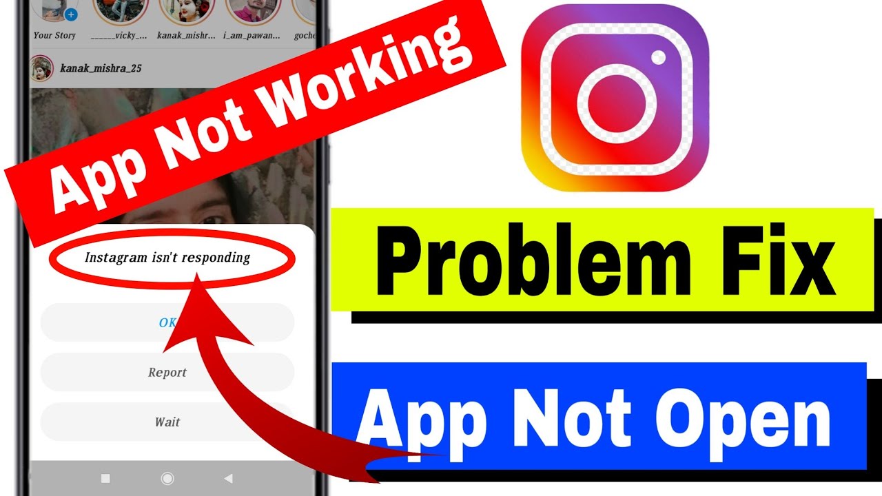 Instagram App not Responding problem fix || Instagram app not working Probelm Solve