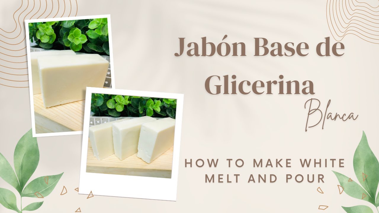 Как приготовить белое глицериновое мыло / WHITE MELT and POUR BASE from scratch / Magic Hands