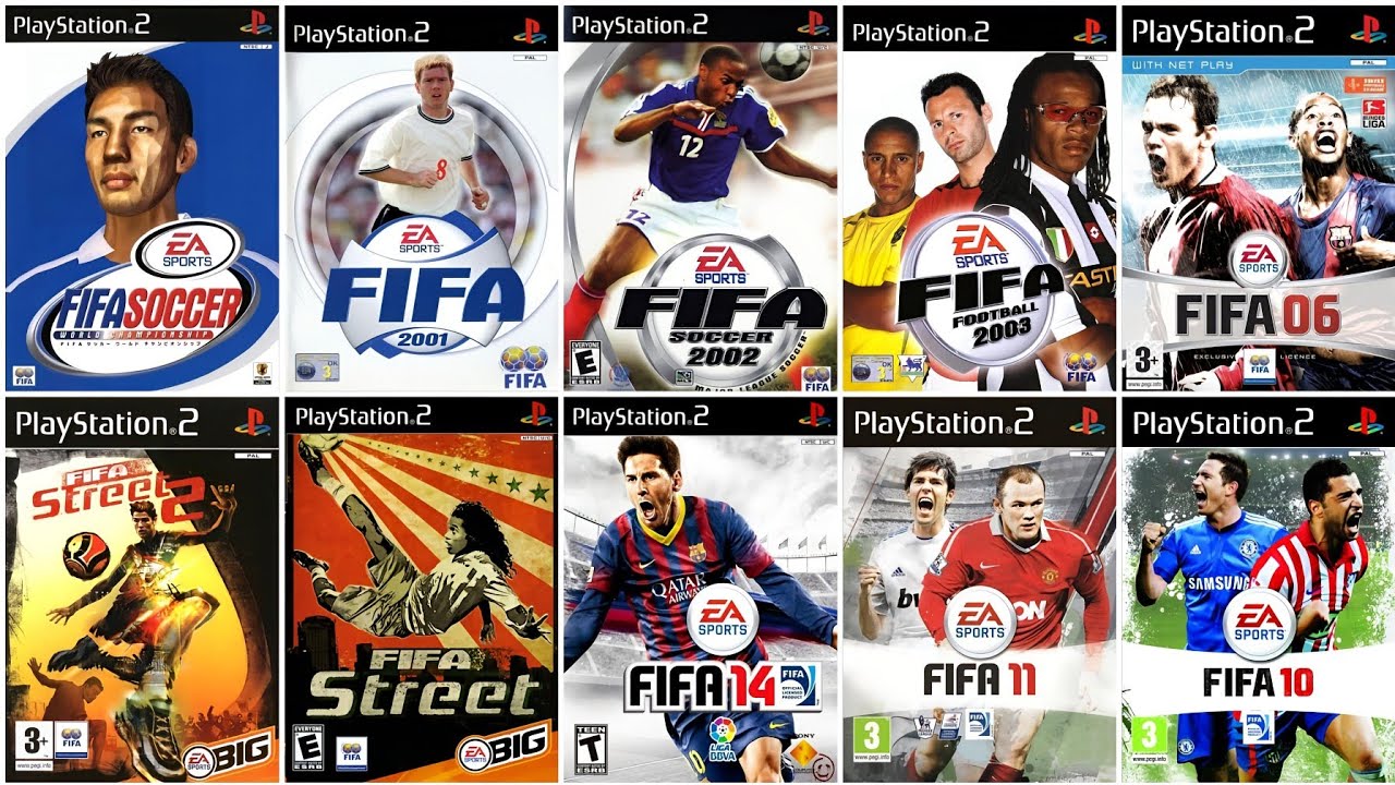 TOP 19 BEST FIFA GAMES FOR PS2[PLAYSTATION 2]