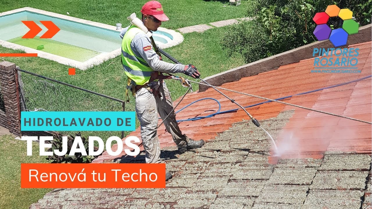 💦 Cómo limpiar TEJAS? Limpieza de Tejados By Pintores Rosario.