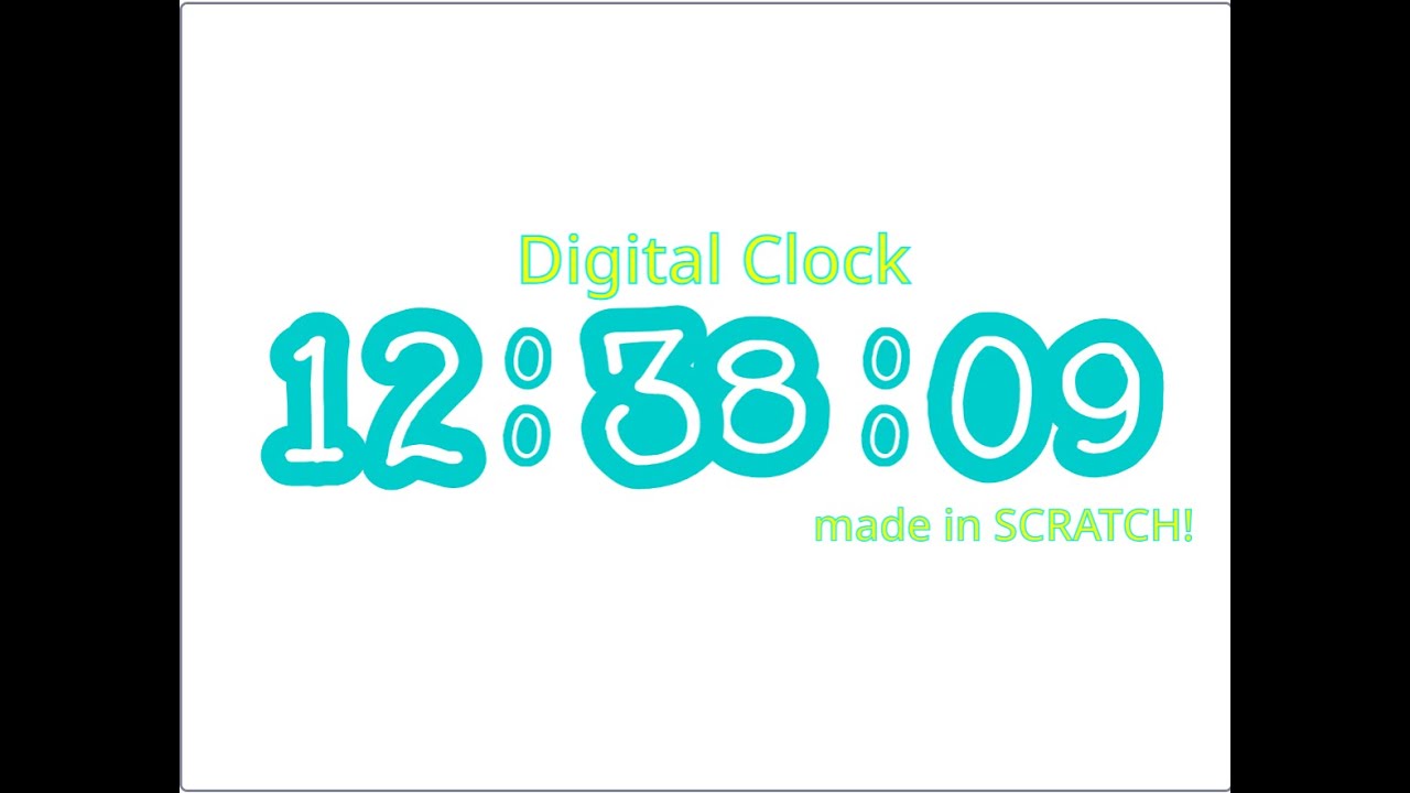 Making a Digital Clock in Scratch