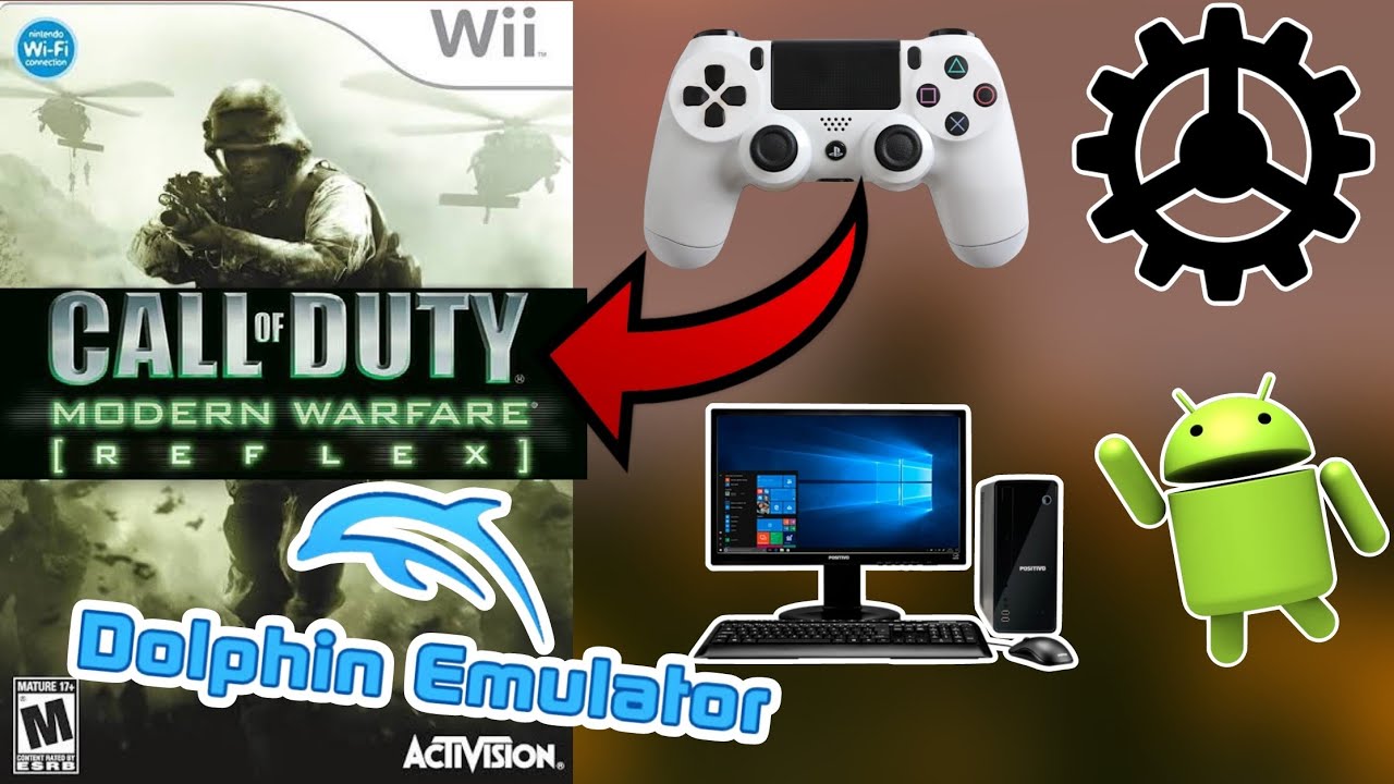 Cómo Configurar Mando PS4 Para Jugar Call of Duty MW REFLEX en Emulador Dolphin PC y Android 2024!!