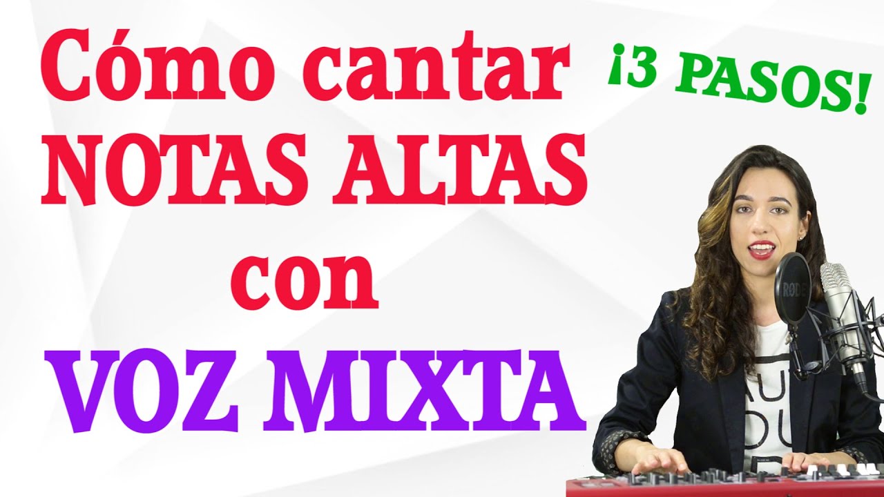 Cómo cantar bien  con VOZ MIXTA notas ALTAS 🎵en 3 PASOS!!🎵 Ejercicios de CANTO con Natalia Bliss
