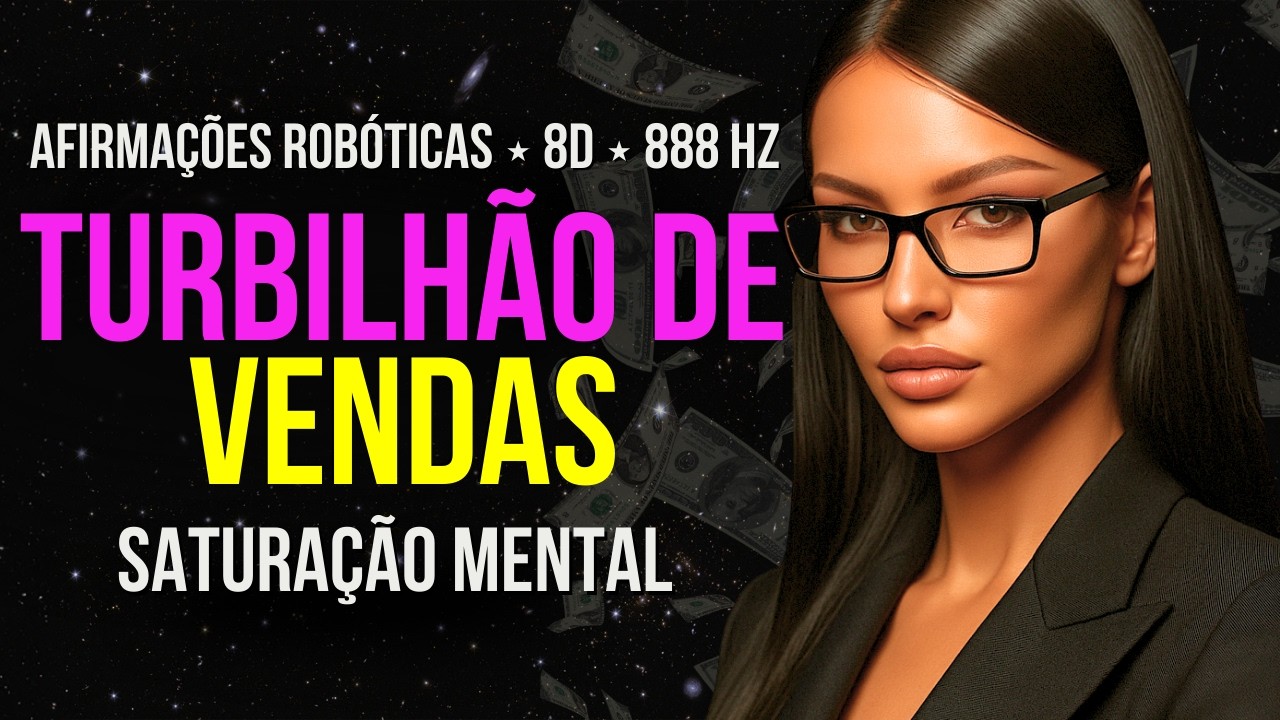 TURBILHÃO DE VENDAS ⚡  ATIVAÇÃO IMEDIATA ⋆ AFIRMAÇÕES ROBÓTICAS 8D ⋆ SUBLIMINAR ⋆ 888Hz