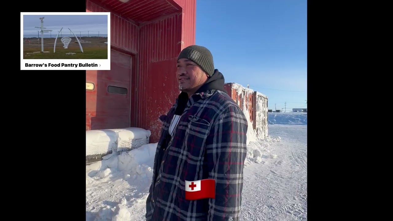 Food pantry outreach in Barrow, Alaska. Barrow SUTT Youth