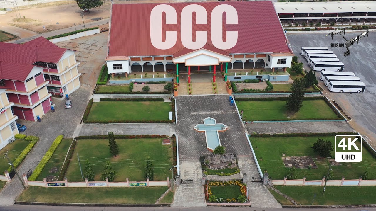 Calvary Charismatic Centre CCC Headquarters Aerial View Ayigya Kumasi 4K