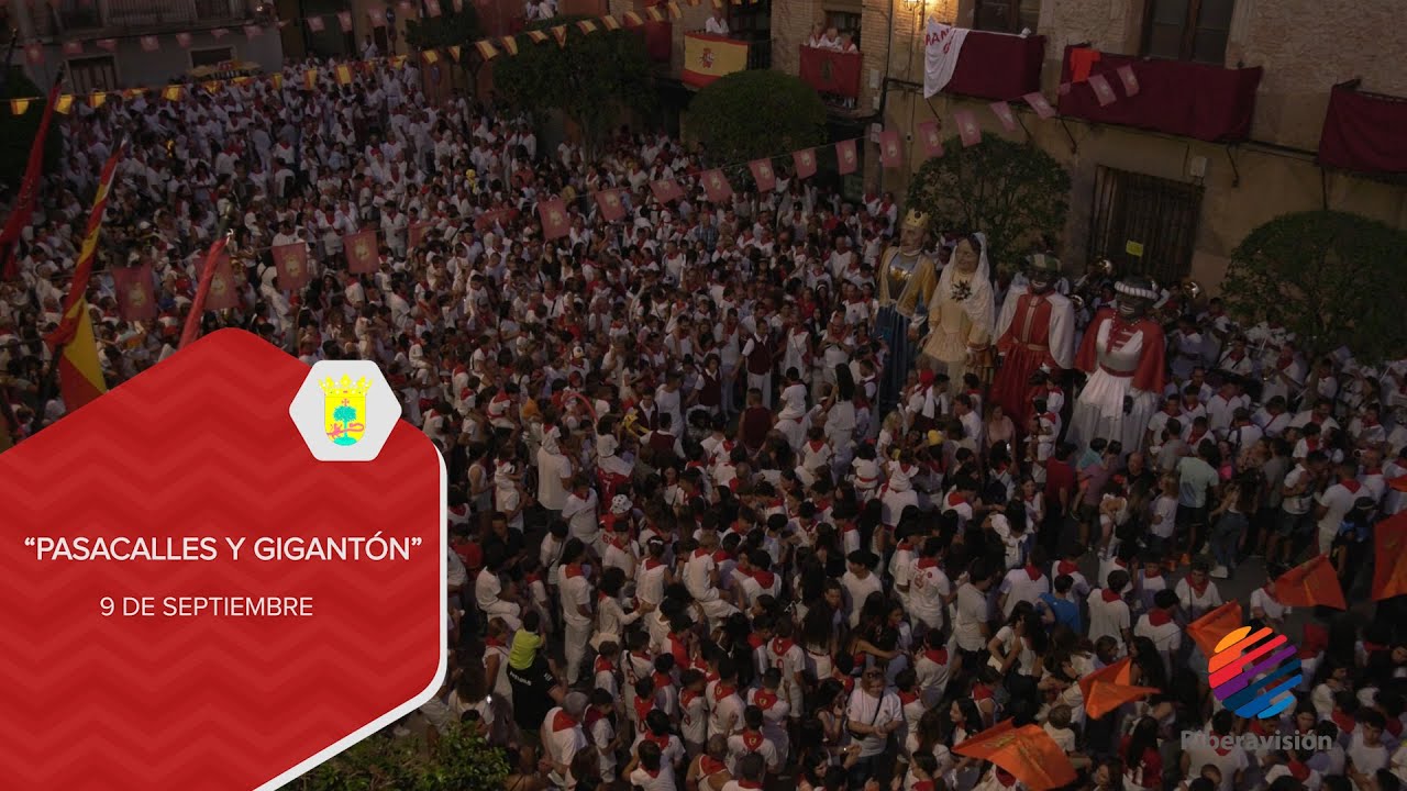 Fiestas Virgen de la Paz - 9 de septiembre - Pasacalles y Gigantón (Cintruénigo 2022)