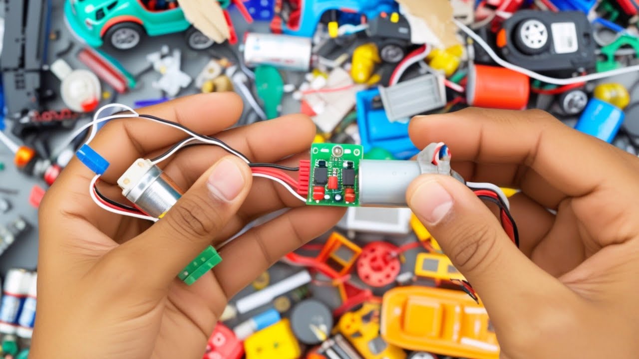diy how to fix a damaged DC motor from scrap / dc motor/ hand fan /breaking and opening dc motor