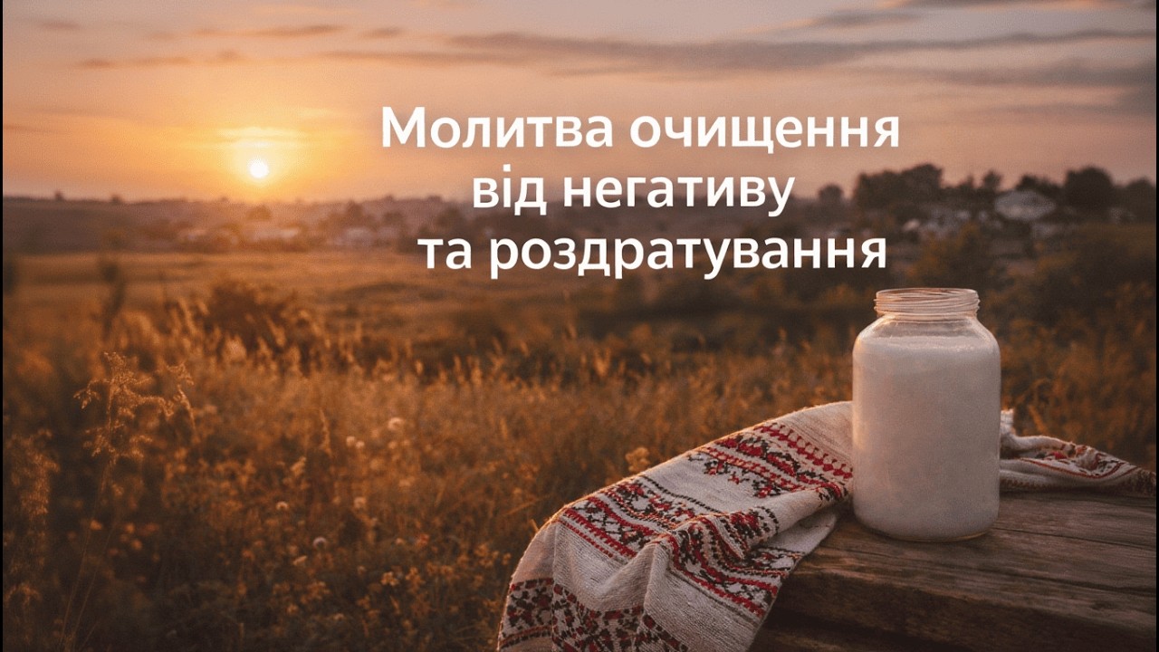 Молитва очищення від негативу та роздратування  | Заспокоєння душі