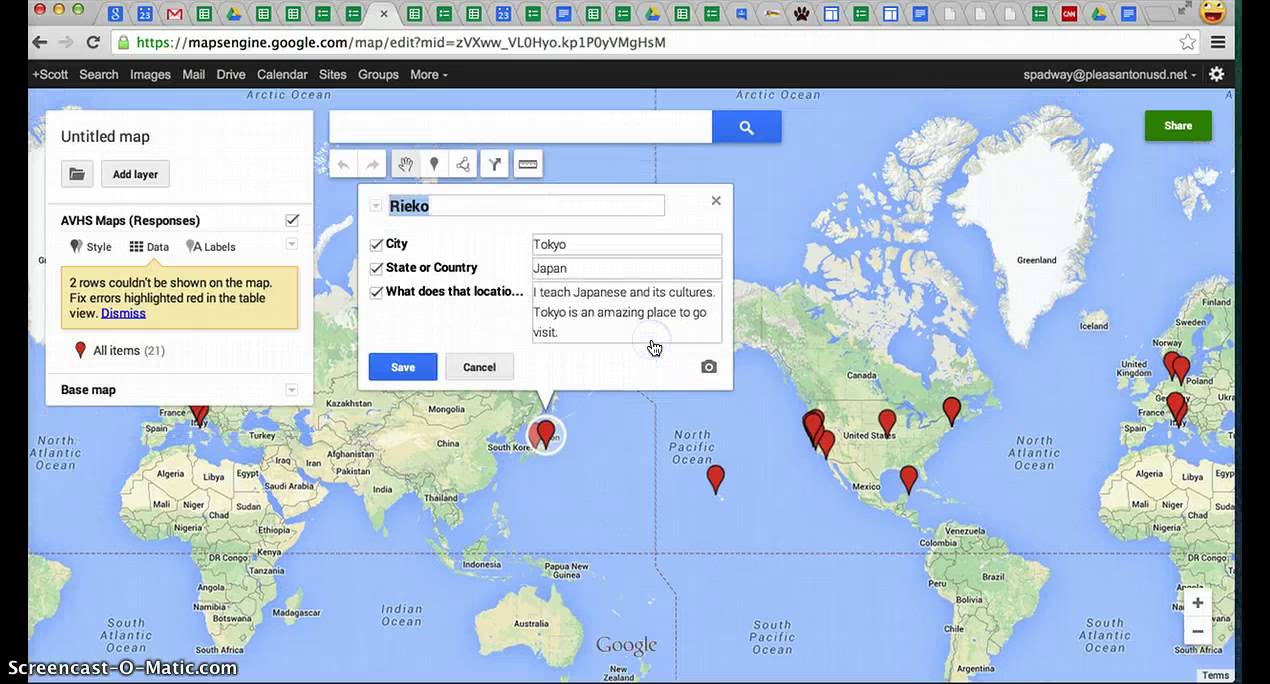 Google Forms To Google Maps Engine