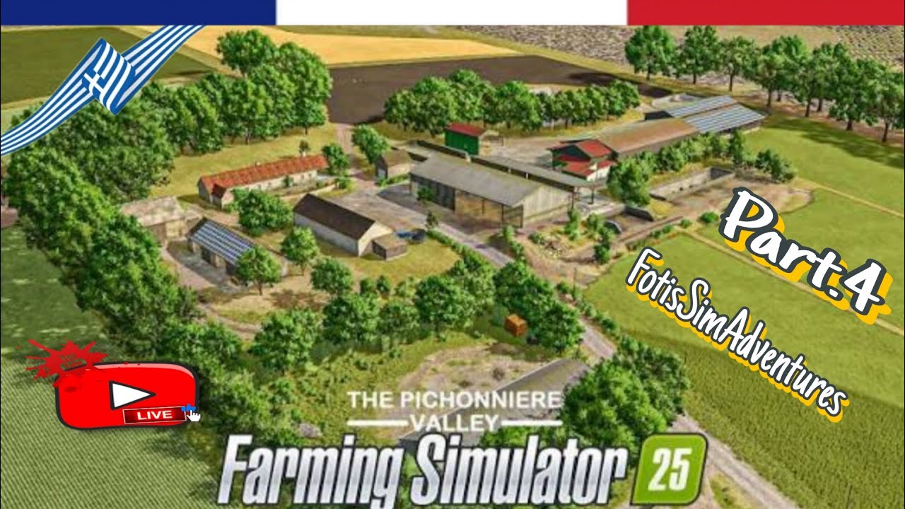 🔴 The Pichonniere Valley_Part.1-4_FS25_Greek_PS5