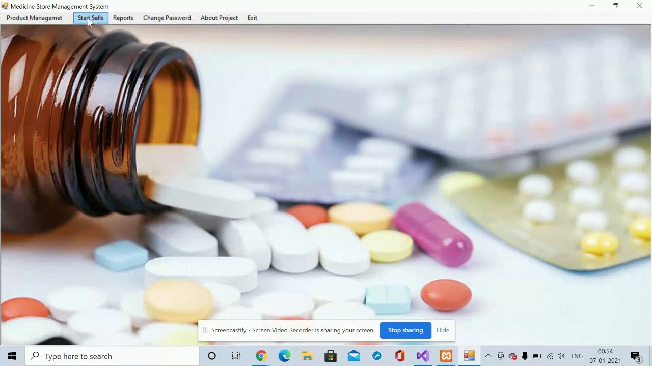 Medical Store Management System C# Windows Application Project
