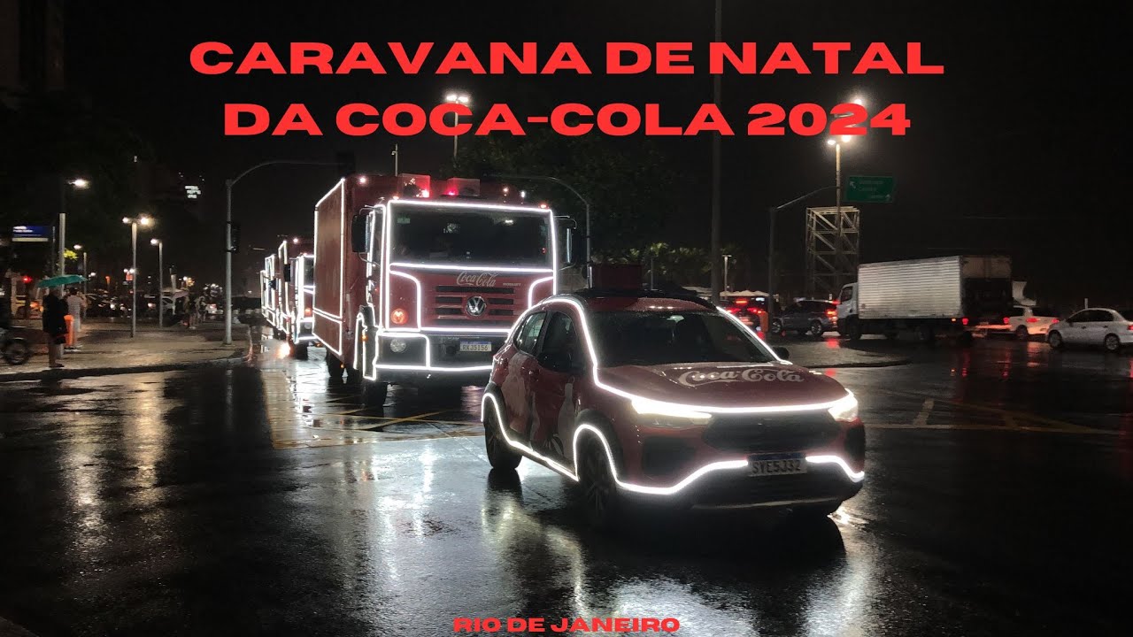 Caravana de Natal Coca-Cola 2024 em Copacabana no Rio de Janeiro
