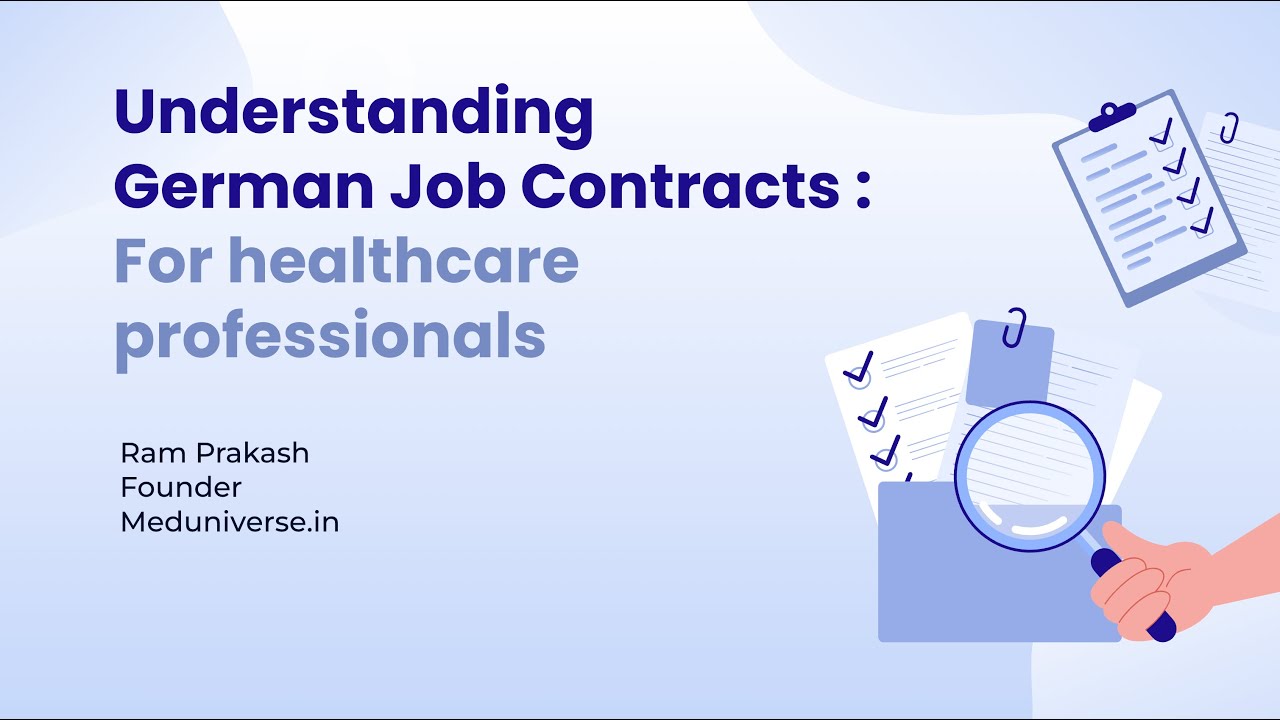 German Job Contracts for Physiotherapists & Nurses | What to Check & How to Negotiate ?