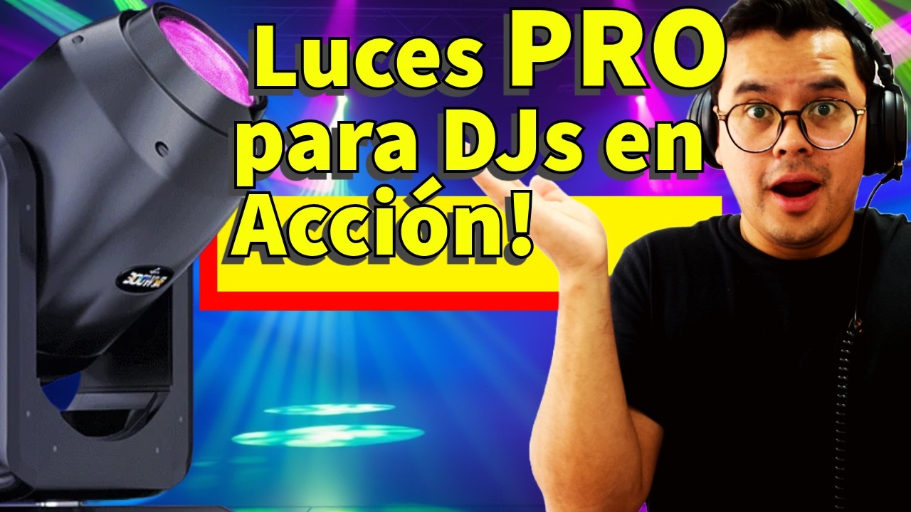 🔥 Luces Increíbles para DJs y Eventos: ¡Shehds GalaxyJet LED Beam 300W en Acción! 🔥