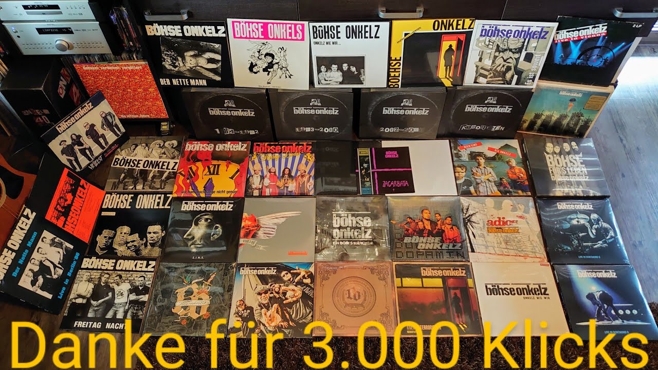 Unboxing Böhse Onkelz 40 Jahre Vinyl Komplettbox 38 Marbled Vinyls Limitied edition 0060/1500