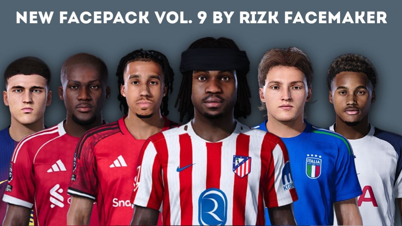 FacePack Update Vol 9 - Pes 2021 & Fl 2026