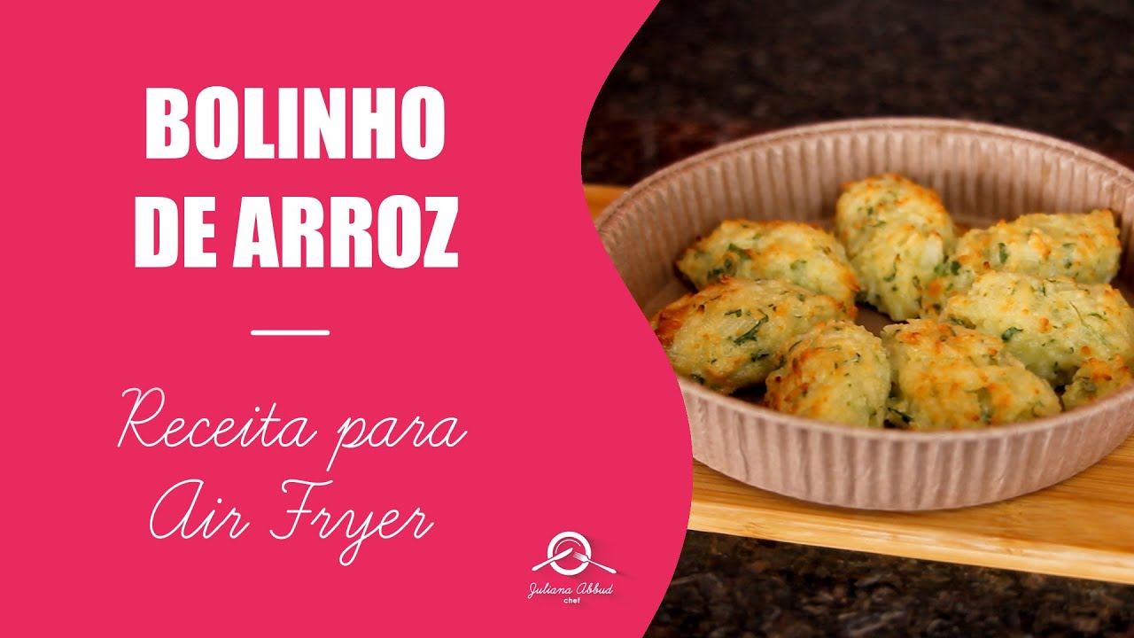 BOLINHO DE ARROZ NA AIR FRYER