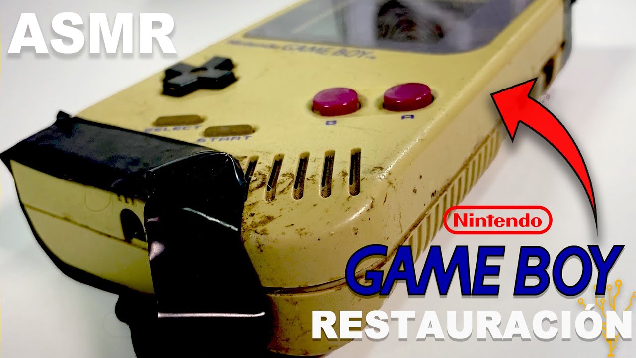 Restauro y reparo una Game Boy Original Destrozada -ASMR- (Tetris RESTORATION REPAIR CONSOLE RETRO)