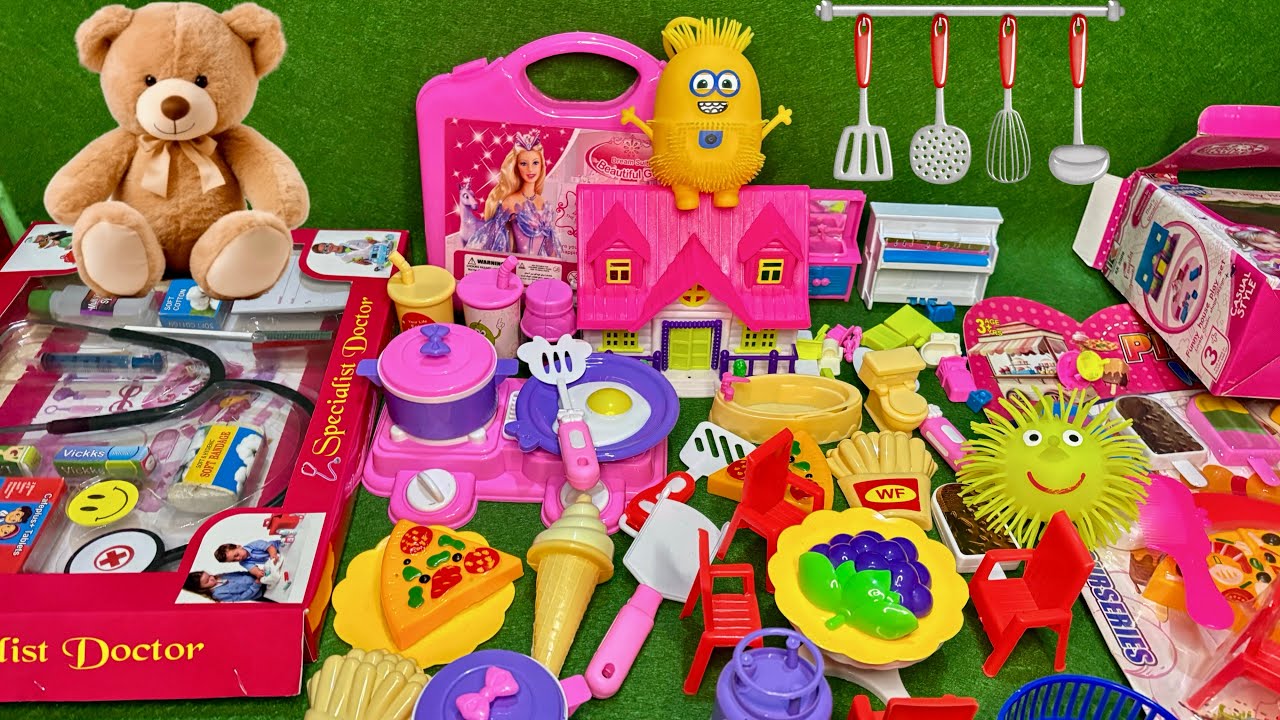 4:51 Minutes Satisfying Toys Unboxing Hello Kitty Kitten Set for playing ASMR Video