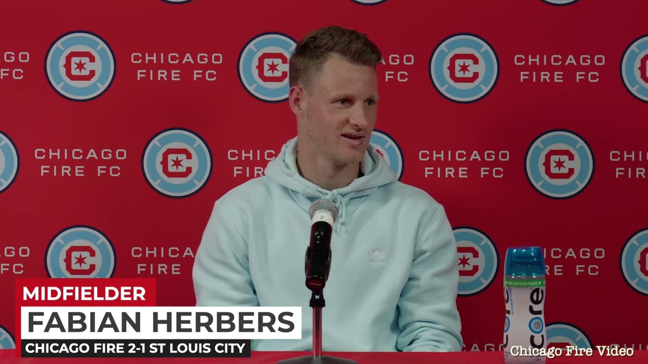 Midfielder Fabian Herbers Chicago Fire 2-1 ST Louis Lamar Hunt US Open #yodeportes