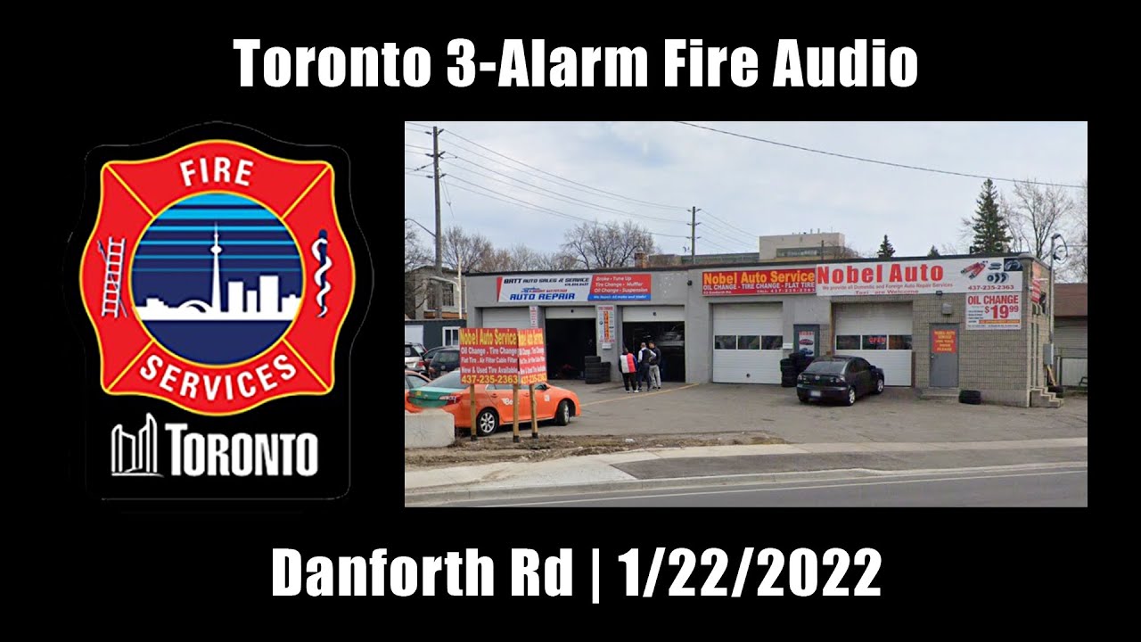 Торонто, 3-Alarm Fire Audio, 22 января 2022 г. [Канада]