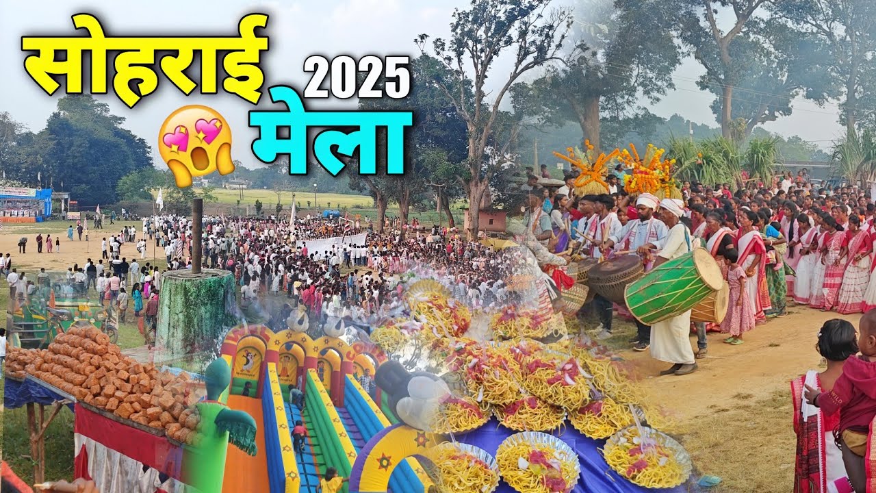सोहराई जतरा झारखण्ड 2025 | Sohrai Mela 2025 Jhinjri, Mandar, Ranchi, Jharkhand | Daily Village Vlogs