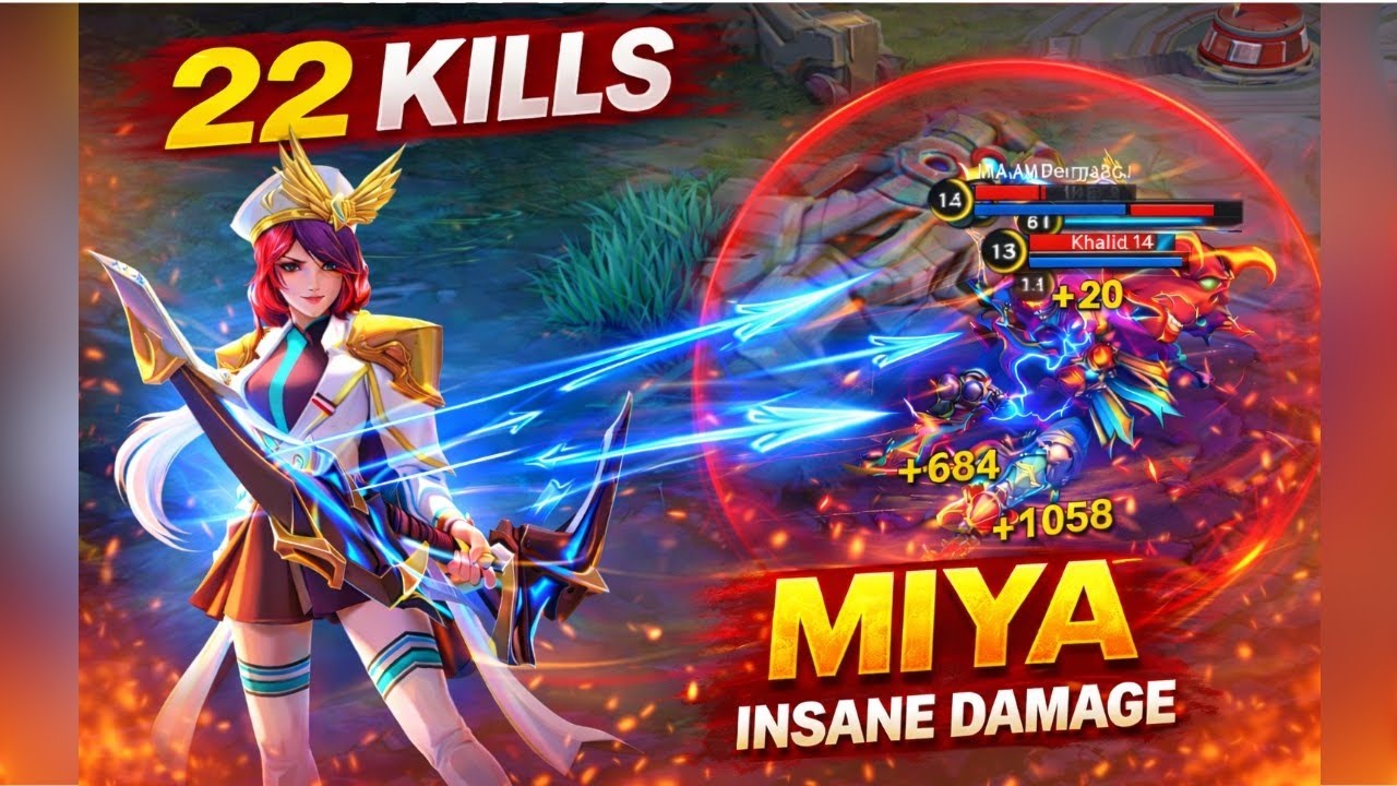 22 KILLS MIYA INSANE DAMAGE 😈 | MLBB Gameplay