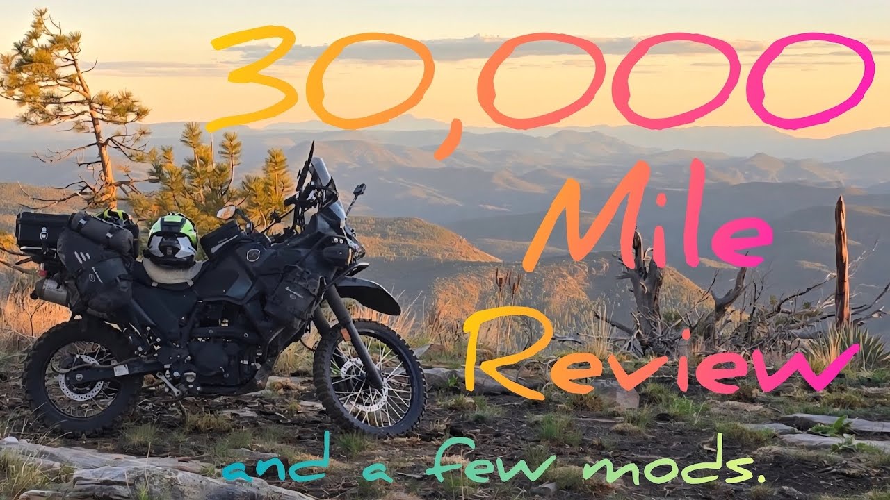 Kawasaki KLR 650 - 3 Year/30,000 Mile Review.  And A Few Modifications of the KLR 650