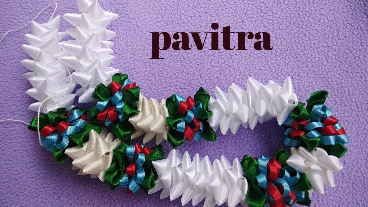 ful ke pavitra# satin ribbon#home made