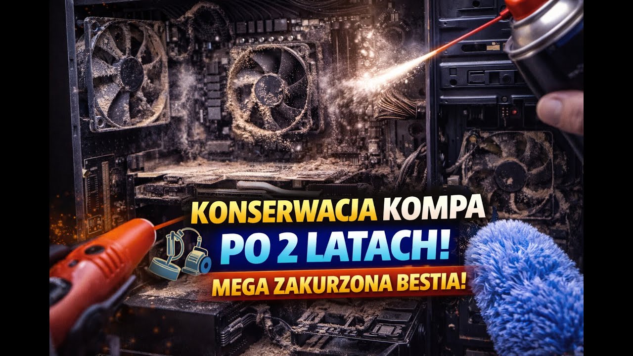 MEGA ZAKURZONY PC po 2 latach 😱 | Czyszczenie, konserwacja i wymiana pasty