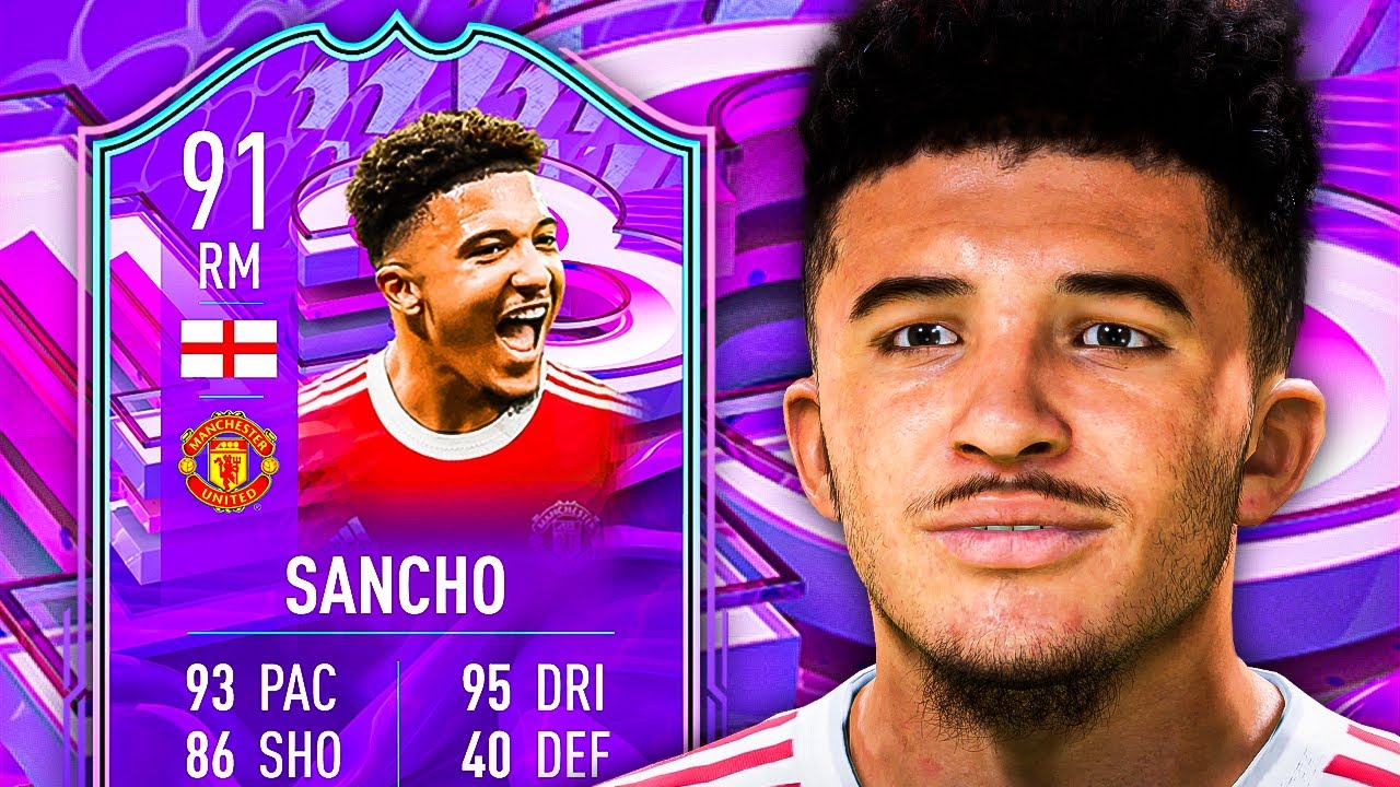 5⭐5⭐ SANCHOOOO! 😍 91 FUT BIRTHDAY SANCHO PLAYER REVIEW! - FIFA 22 Ultimate Team